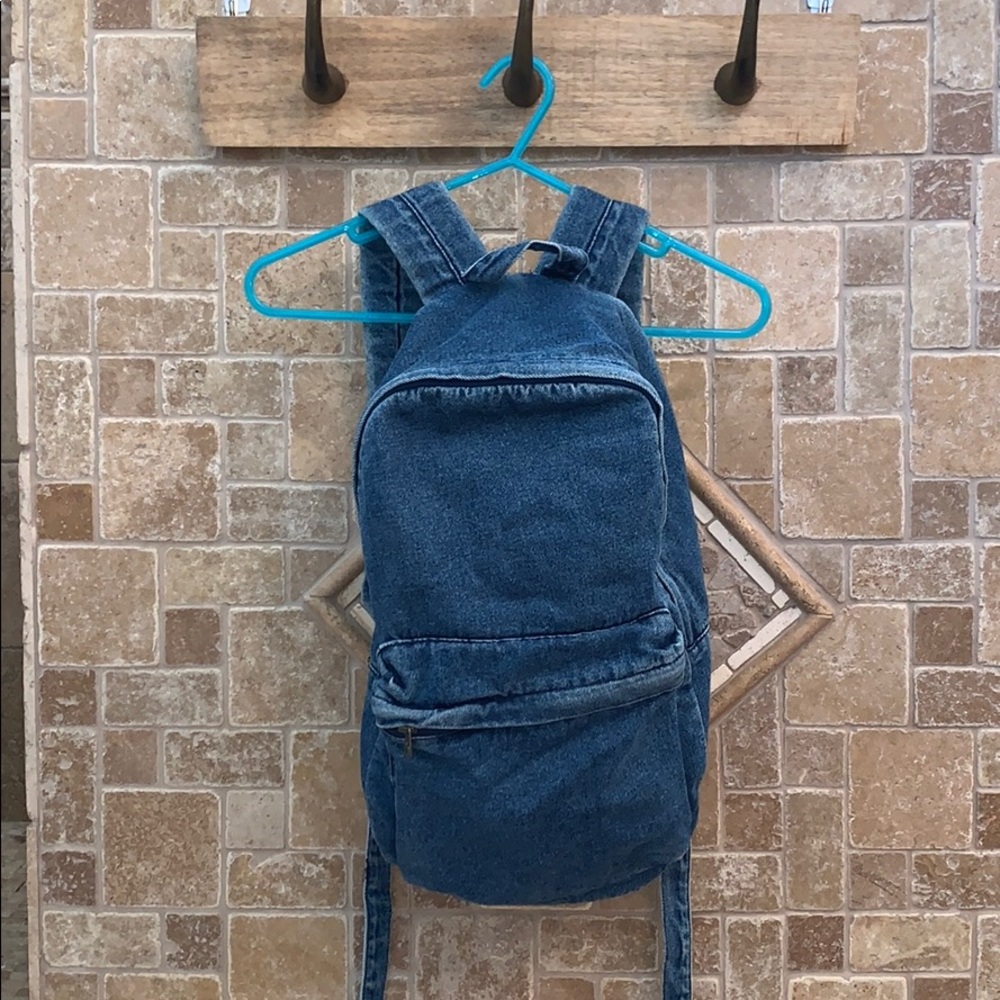 Denim backpack